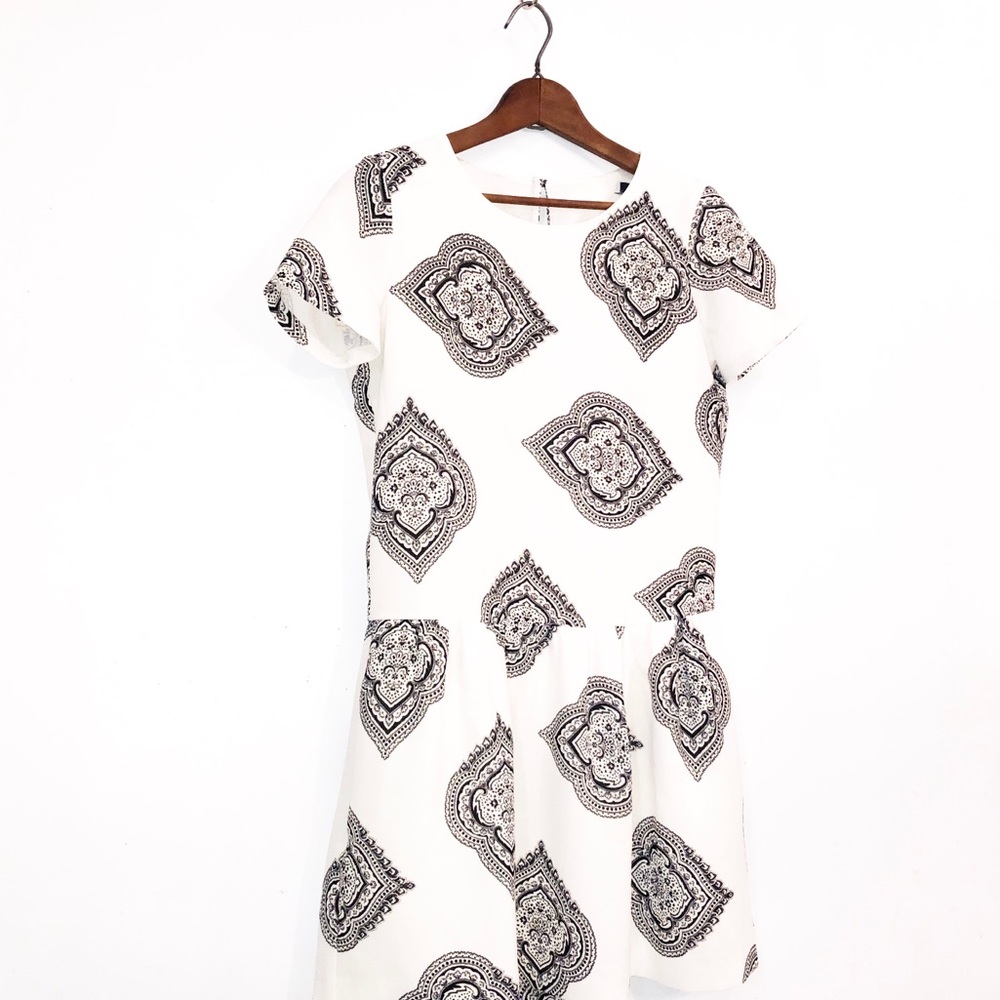 Madewell Estate Paisley Drop-Waist Dress